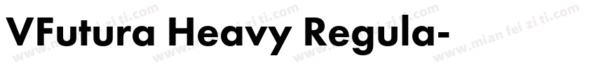 VFutura Heavy Regula字体转换